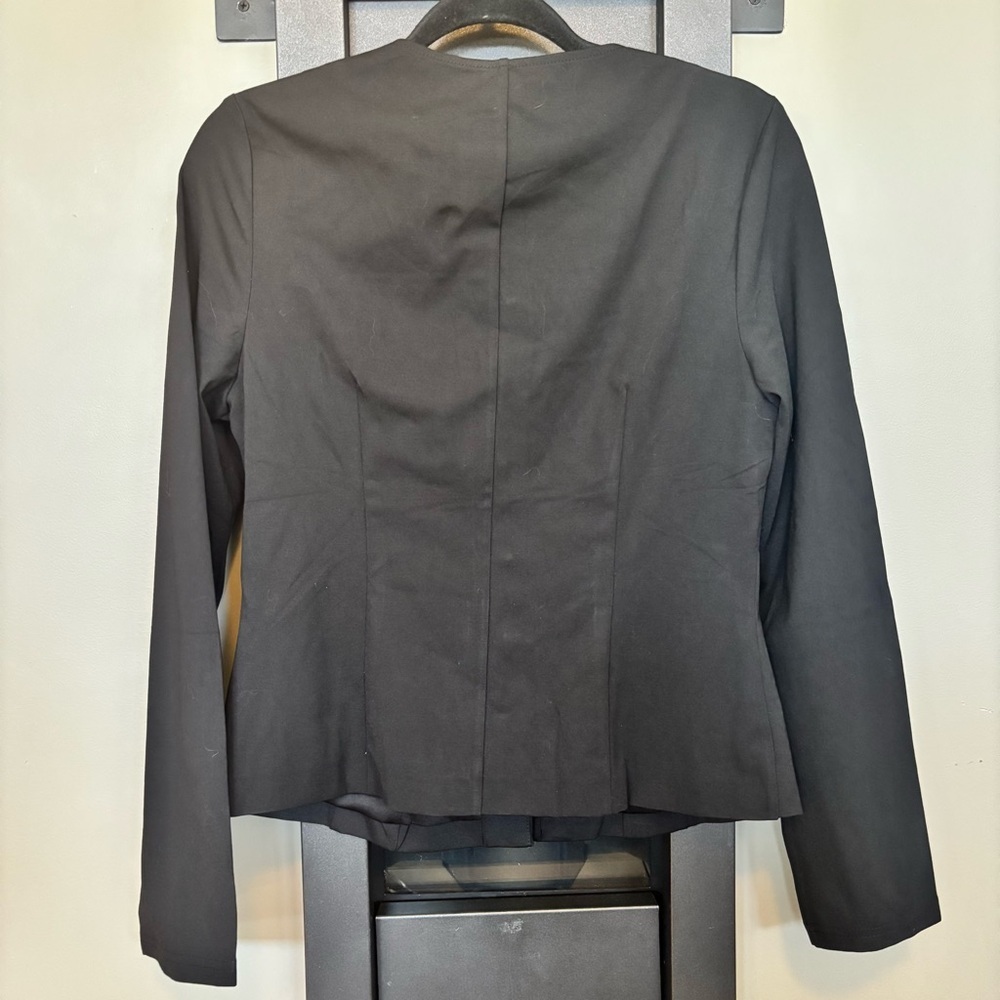 NWT Zesica Black Fitted Square Neck Blazer - size L - Picture 6 of 6